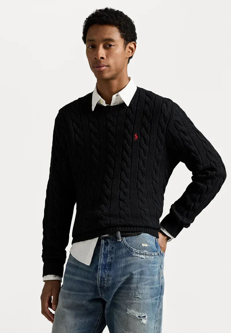 Pull Ralph Lauren En Laine Noir