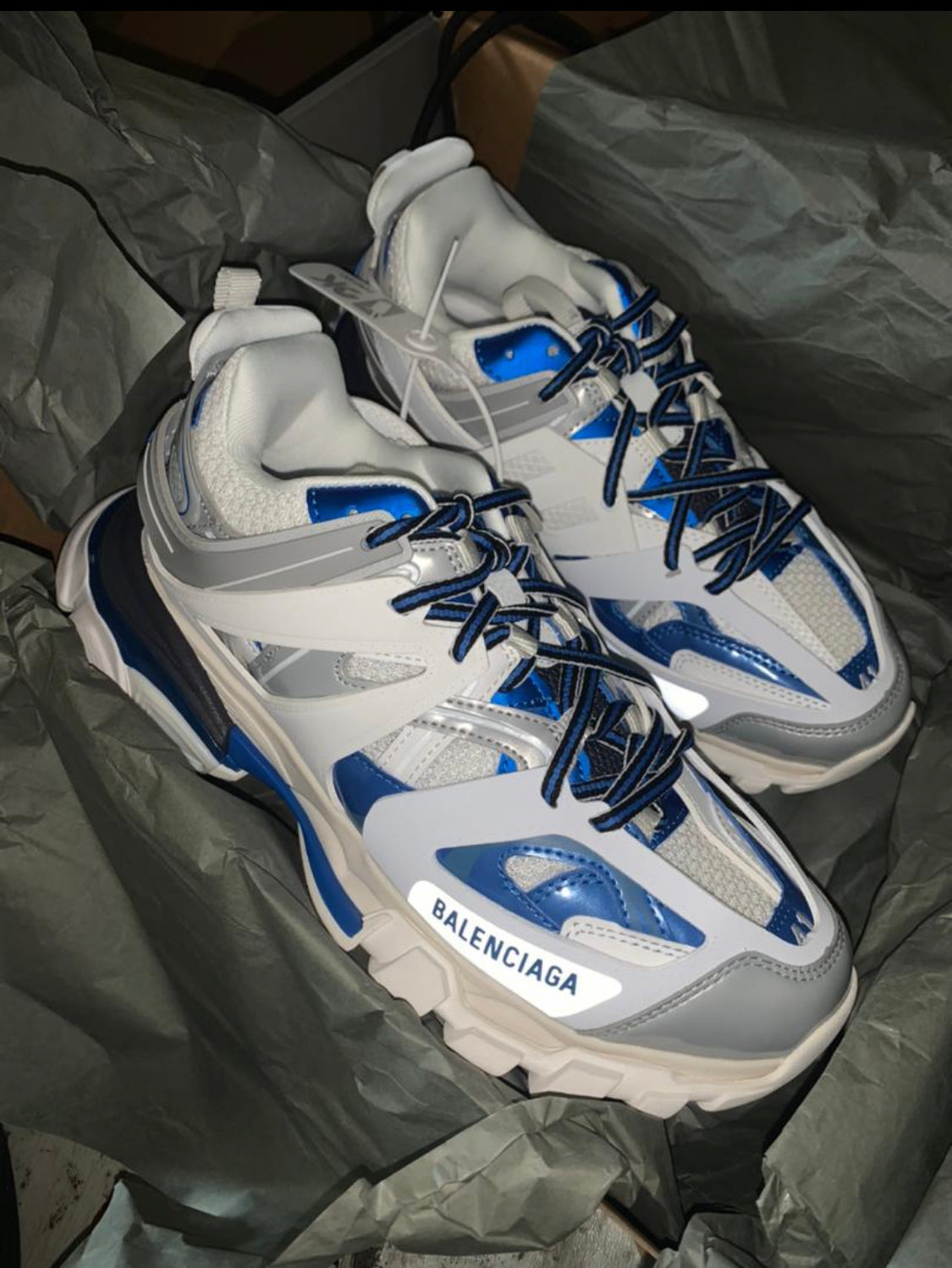 Blncg track blanc/bleu